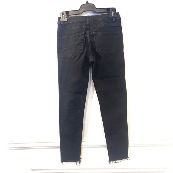 REVAMPED 3/4 length Black Jeans Size 1 - Picture 5 of 5